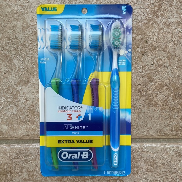 Oral-B Toothbrush Indicator Contour Clean + 3D White Vivid Value Pack - Picture 5 of 12